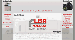 Desktop Screenshot of alba-pollux.hu