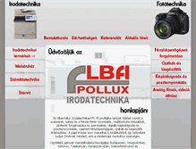 Tablet Screenshot of alba-pollux.hu